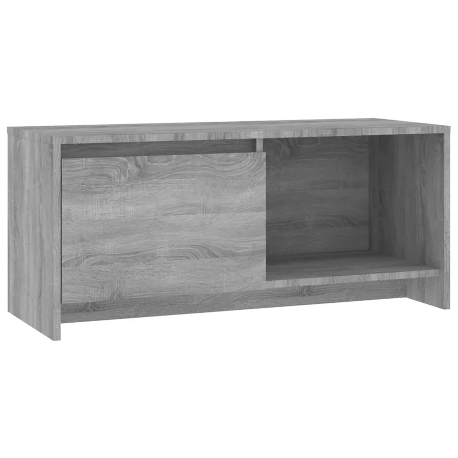 Meuble TV sonoma gris 90x35x40 cm bois d'ingénierie - 2