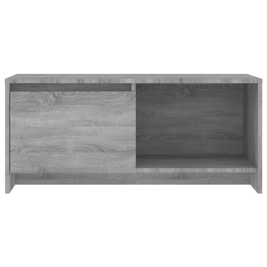 Meuble TV sonoma gris 90x35x40 cm bois d'ingénierie - 5