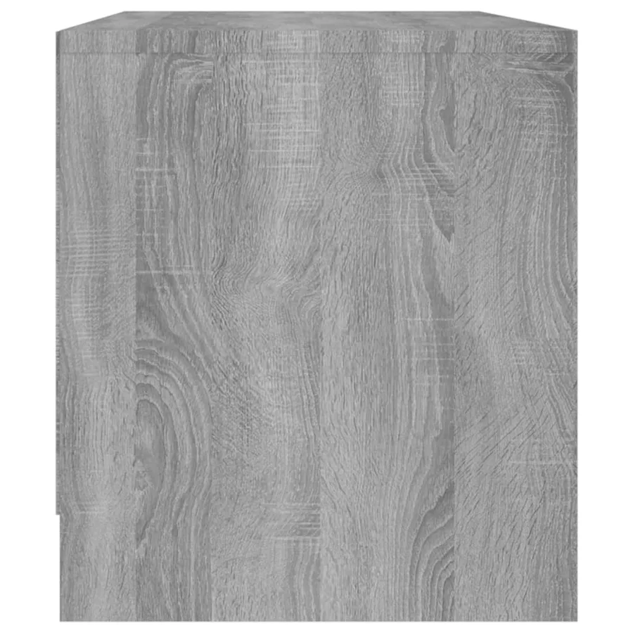 Meuble TV sonoma gris 90x35x40 cm bois d'ingénierie - 6