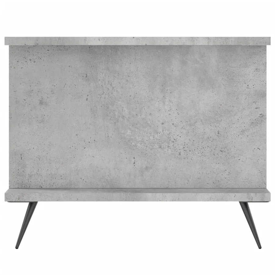 Table basse gris béton 90x50x40 cm bois d'ingénierie - 6