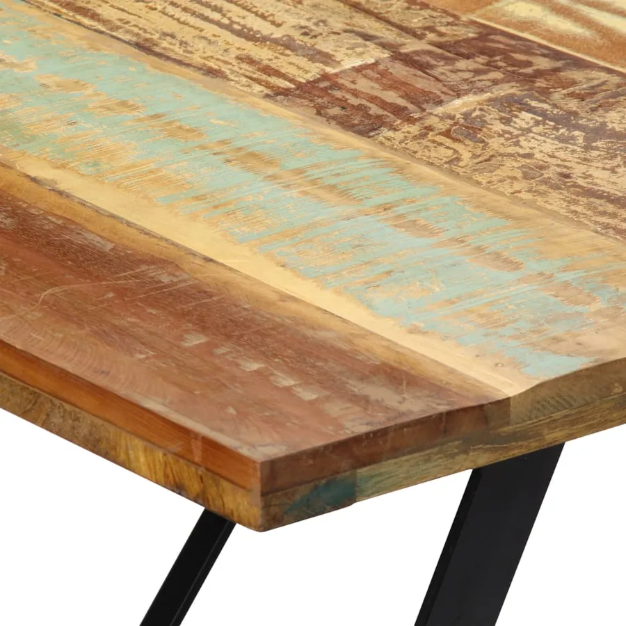Table de salle à manger 180x90x76cm Bois de récupération solide - 4