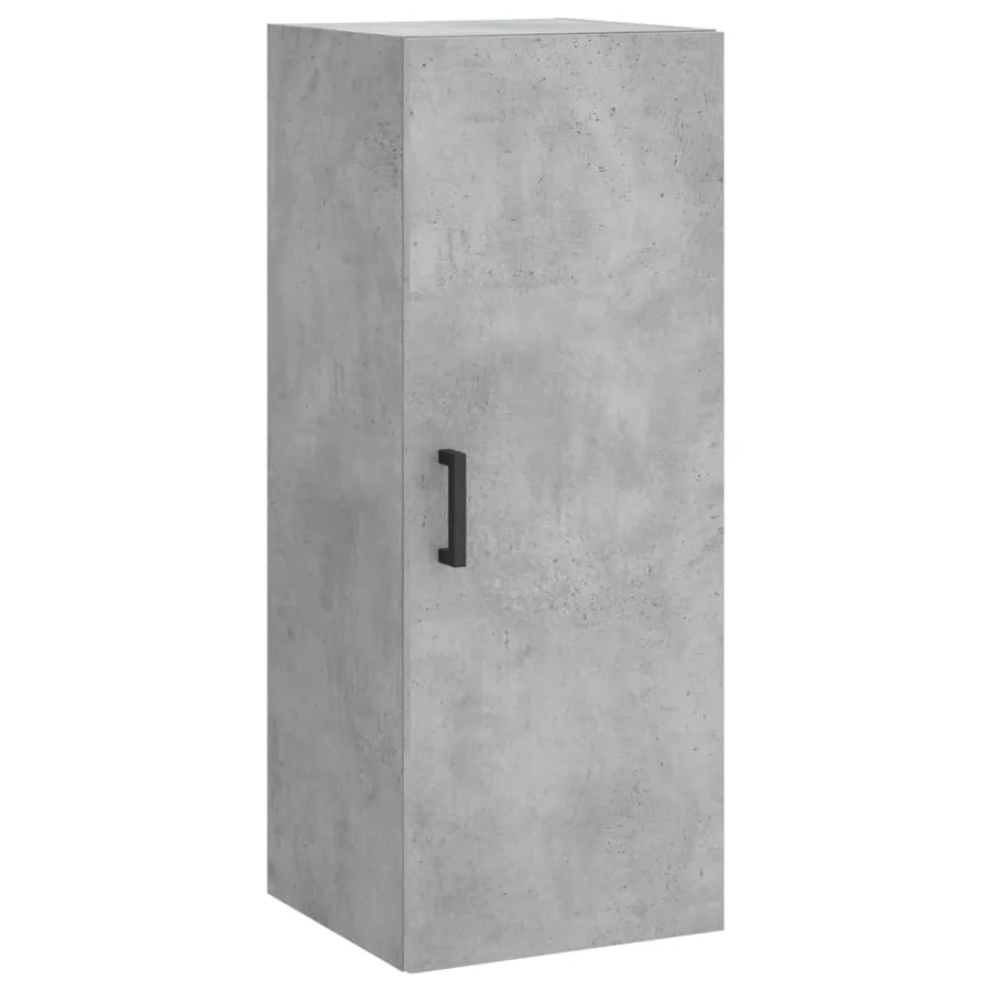Buffet haut Gris béton 34,5x34x180 cm Bois d'ingénierie - 5