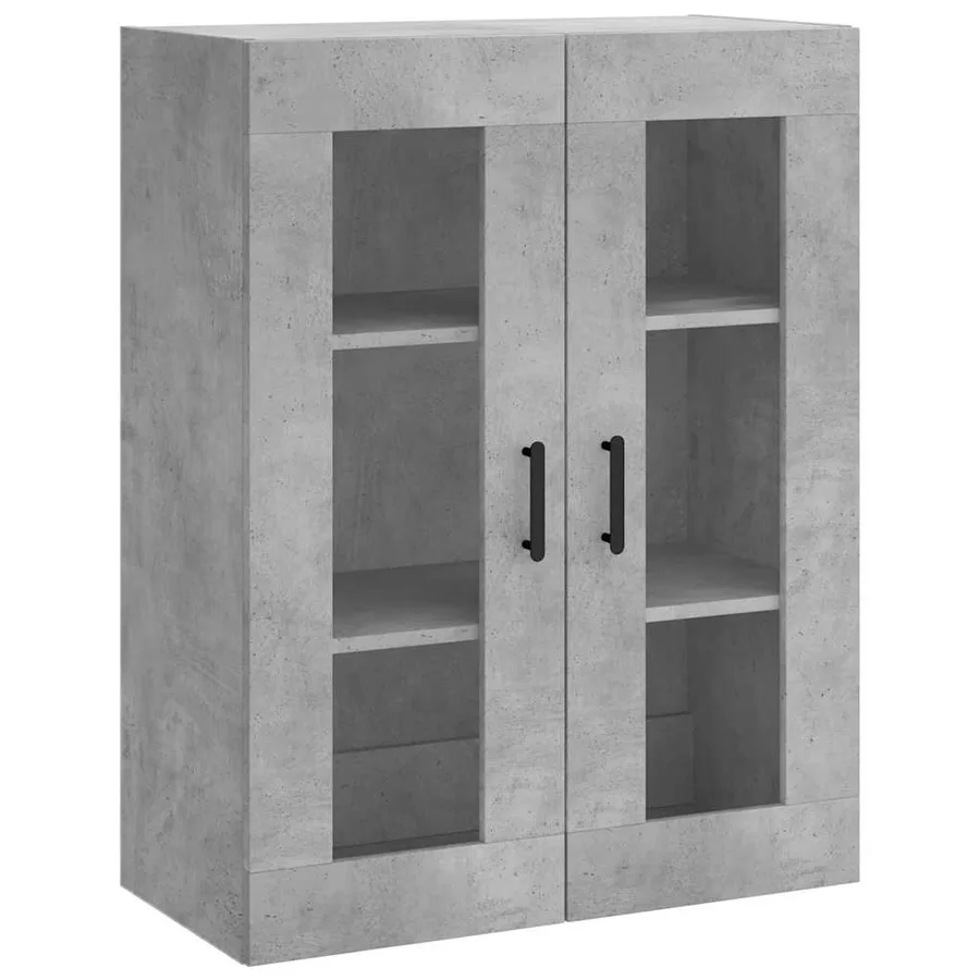 Armoire murale gris béton 69,5x34x90 cm - 2