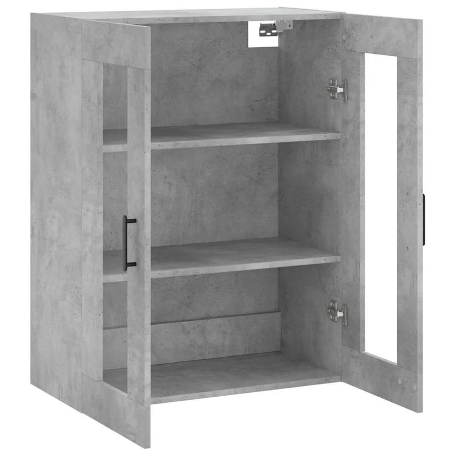 Armoire murale gris béton 69,5x34x90 cm - 7