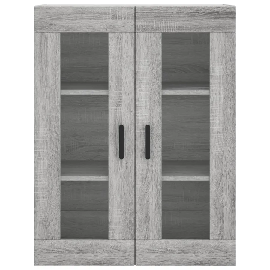Buffet haut Sonoma gris 69,5x34x180 cm Bois d'ingénierie - 6