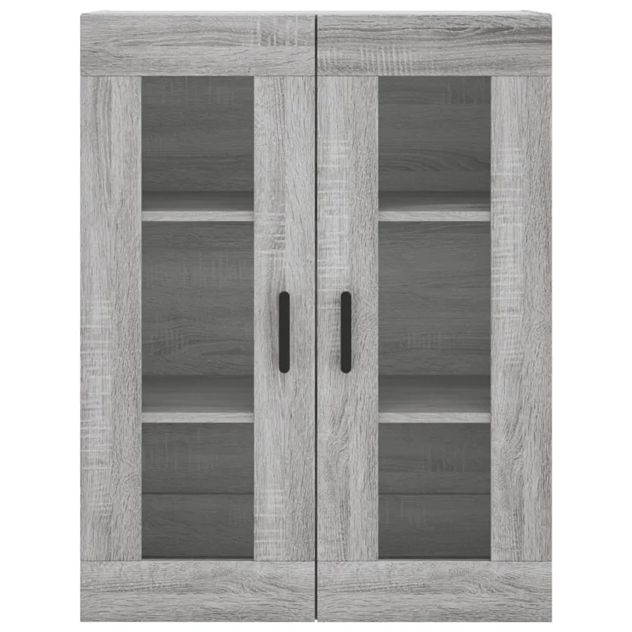 Buffet haut Sonoma gris 69,5x34x180 cm Bois d'ingénierie - 6