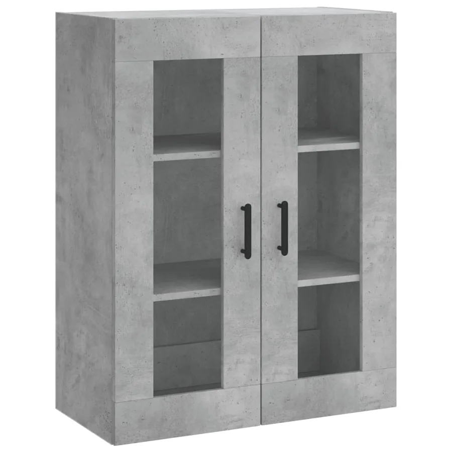 Armoires murales 2 pcs gris béton bois d'ingénierie - 5