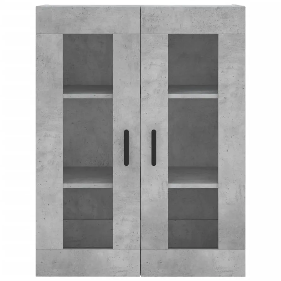 Armoires murales 2 pcs gris béton bois d'ingénierie - 6