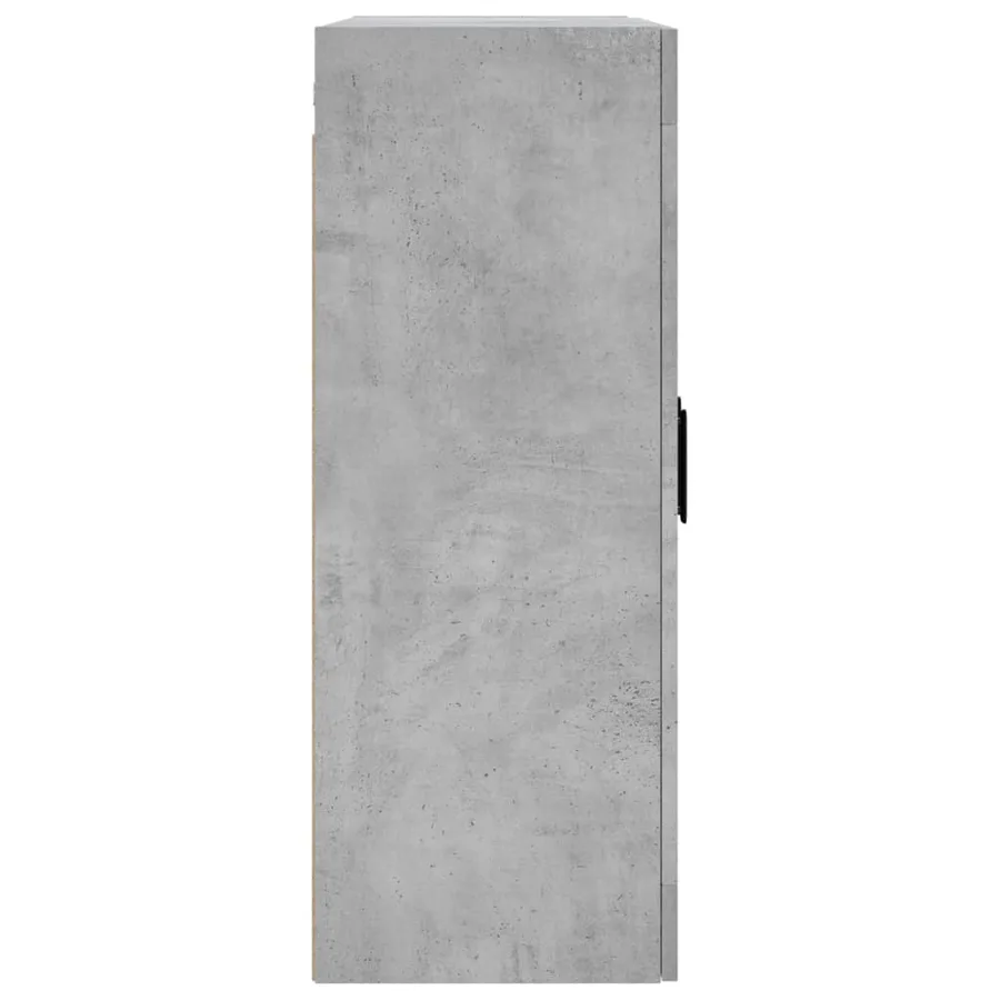 Armoires murales 2 pcs gris béton bois d'ingénierie - 7