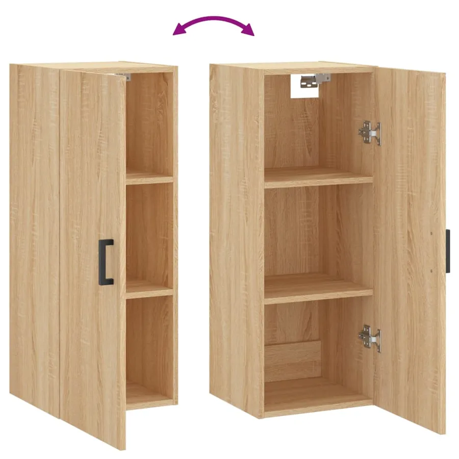 Armoire murale chêne sonoma 34,5x34x90 cm - 10