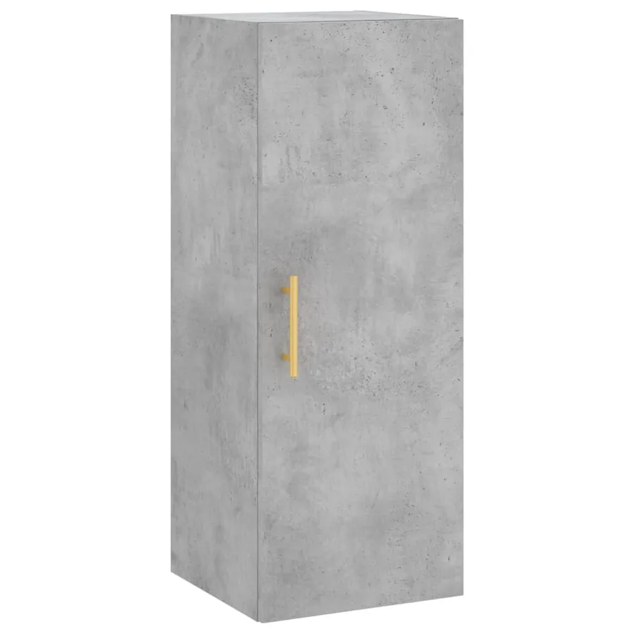 Armoire murale gris béton 34,5x34x90 cm - 2