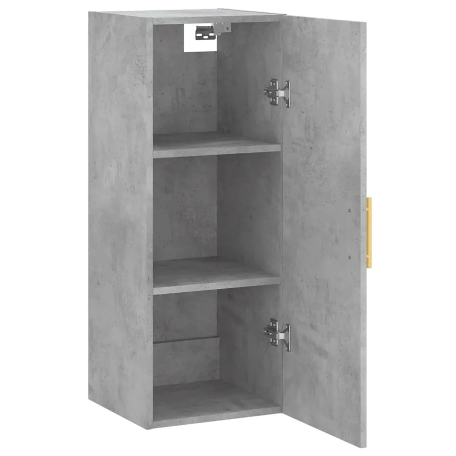 Armoire murale gris béton 34,5x34x90 cm - 6