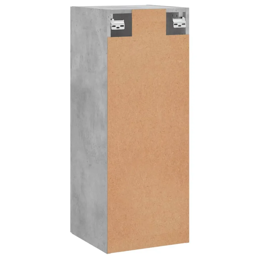 Armoire murale gris béton 34,5x34x90 cm - 9