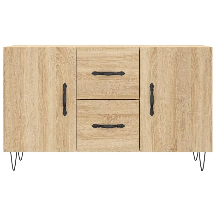 Buffet chêne sonoma 100x36x60 cm bois d'ingénierie - 6