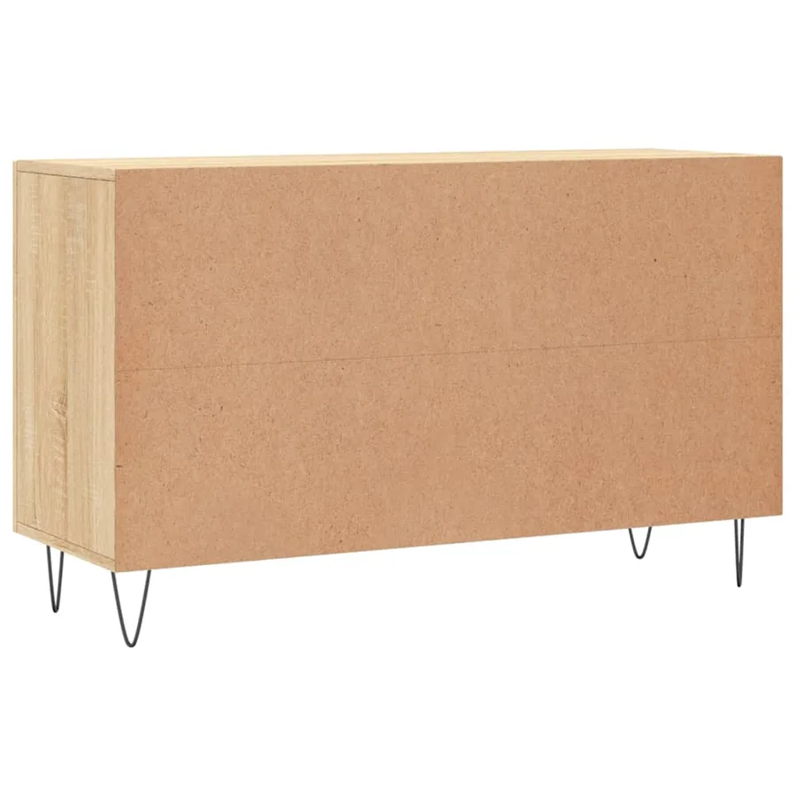 Buffet chêne sonoma 100x36x60 cm bois d'ingénierie - 8