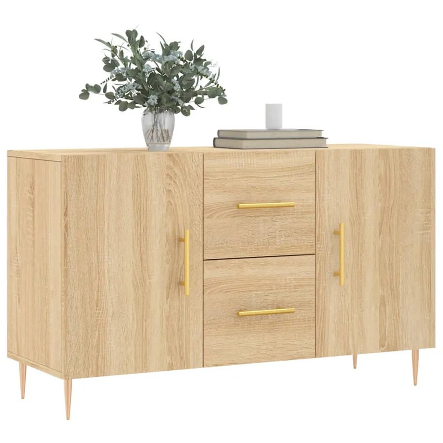 Buffet chêne sonoma 100x36x60 cm bois d'ingénierie - 3