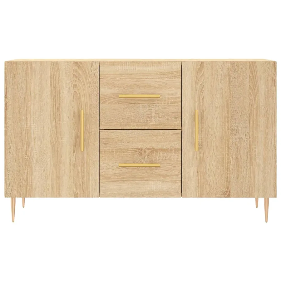 Buffet chêne sonoma 100x36x60 cm bois d'ingénierie - 6