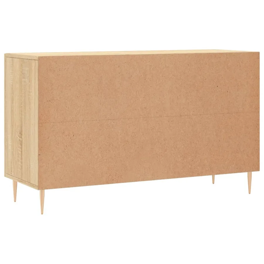 Buffet chêne sonoma 100x36x60 cm bois d'ingénierie - 8