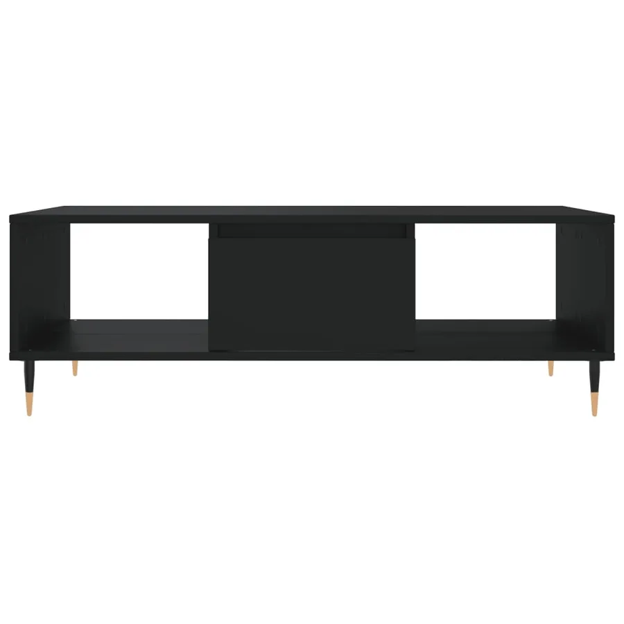 Table basse noir 104x60x35 cm bois d'ingénierie - 5