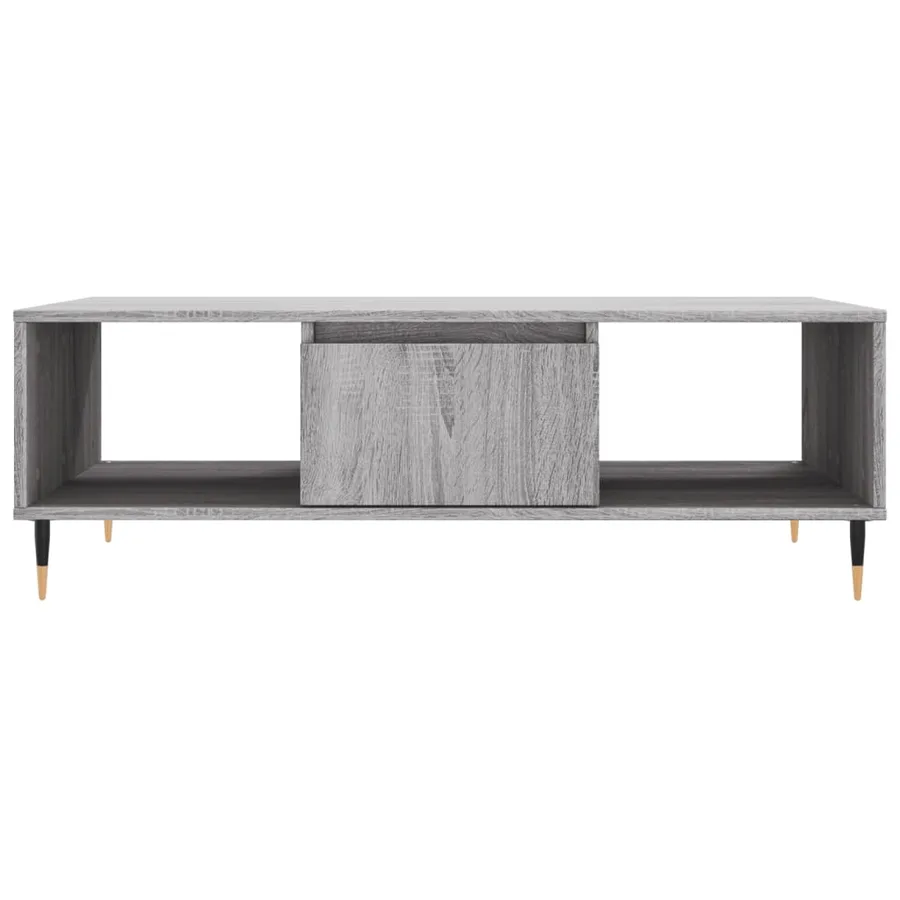 Table basse sonoma gris 104x60x35 cm bois d'ingénierie - 5
