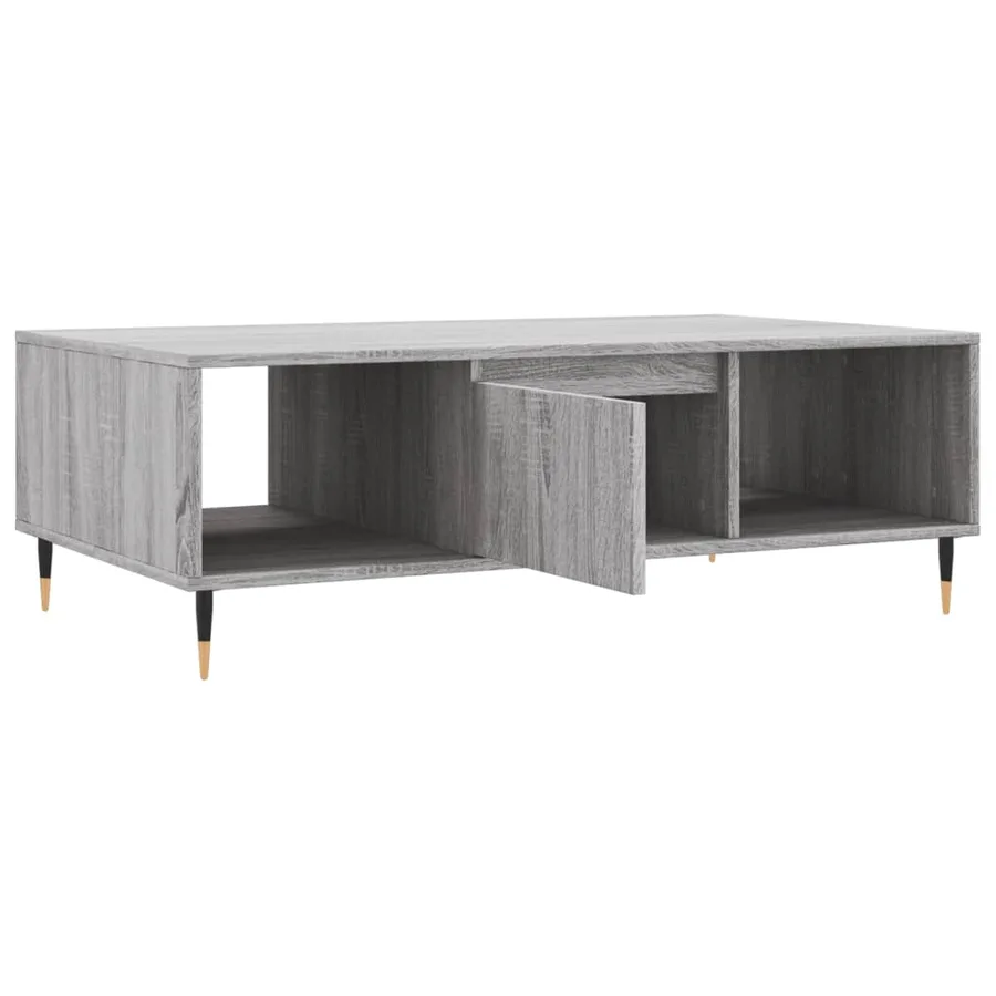 Table basse sonoma gris 104x60x35 cm bois d'ingénierie - 6