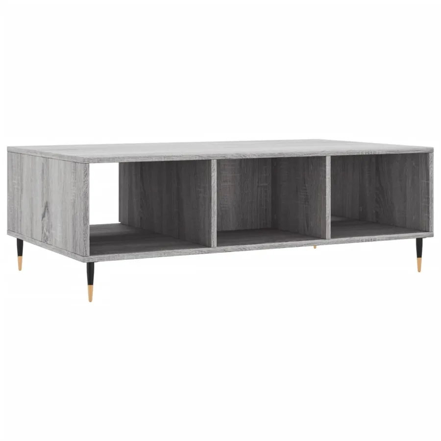 Table basse sonoma gris 104x60x35 cm bois d'ingénierie - 8