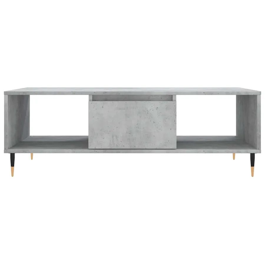 Table basse gris béton 104x60x35 cm bois d'ingénierie - 5