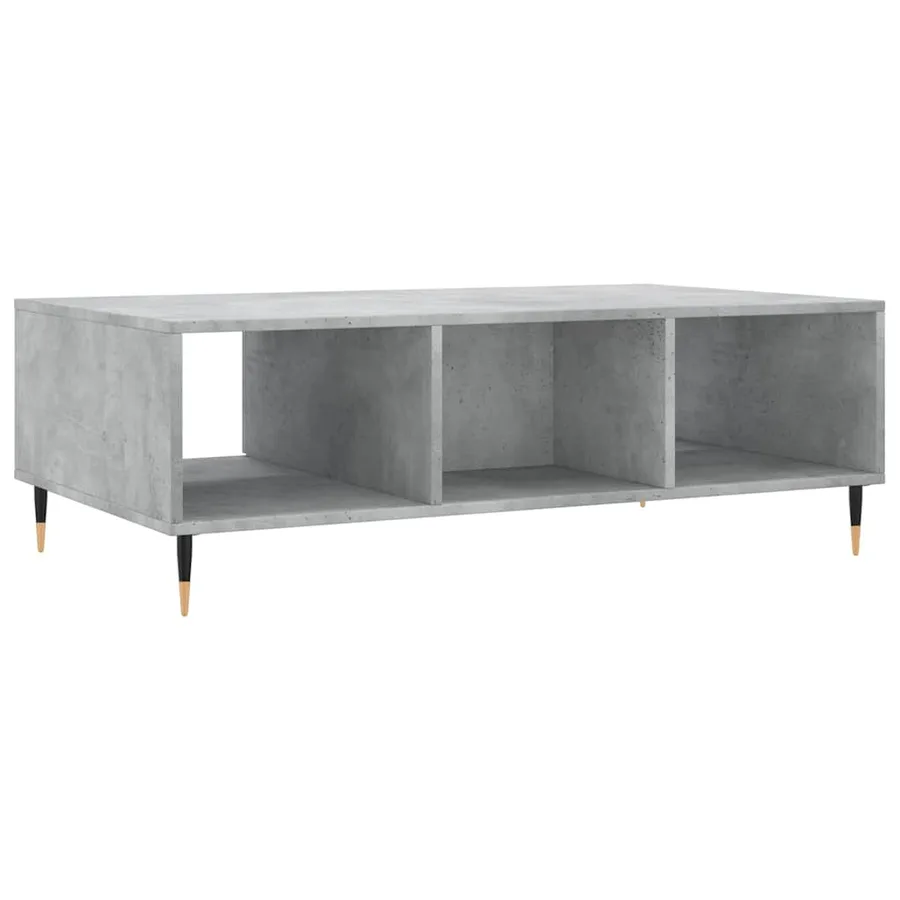 Table basse gris béton 104x60x35 cm bois d'ingénierie - 8