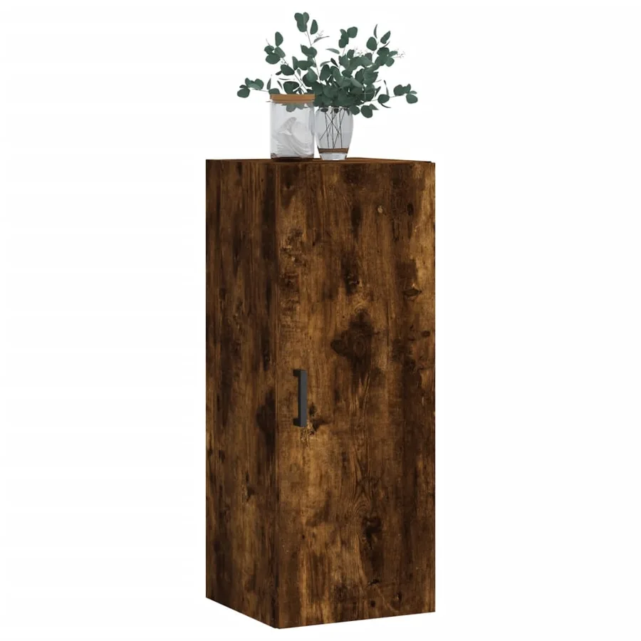 Armoire murale chêne fumé 34,5x34x90 cm - 4