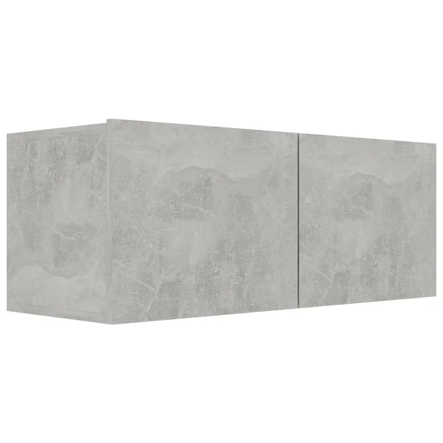 Ensemble de meubles TV 6 pcs Gris béton Bois d'ingénierie - 5