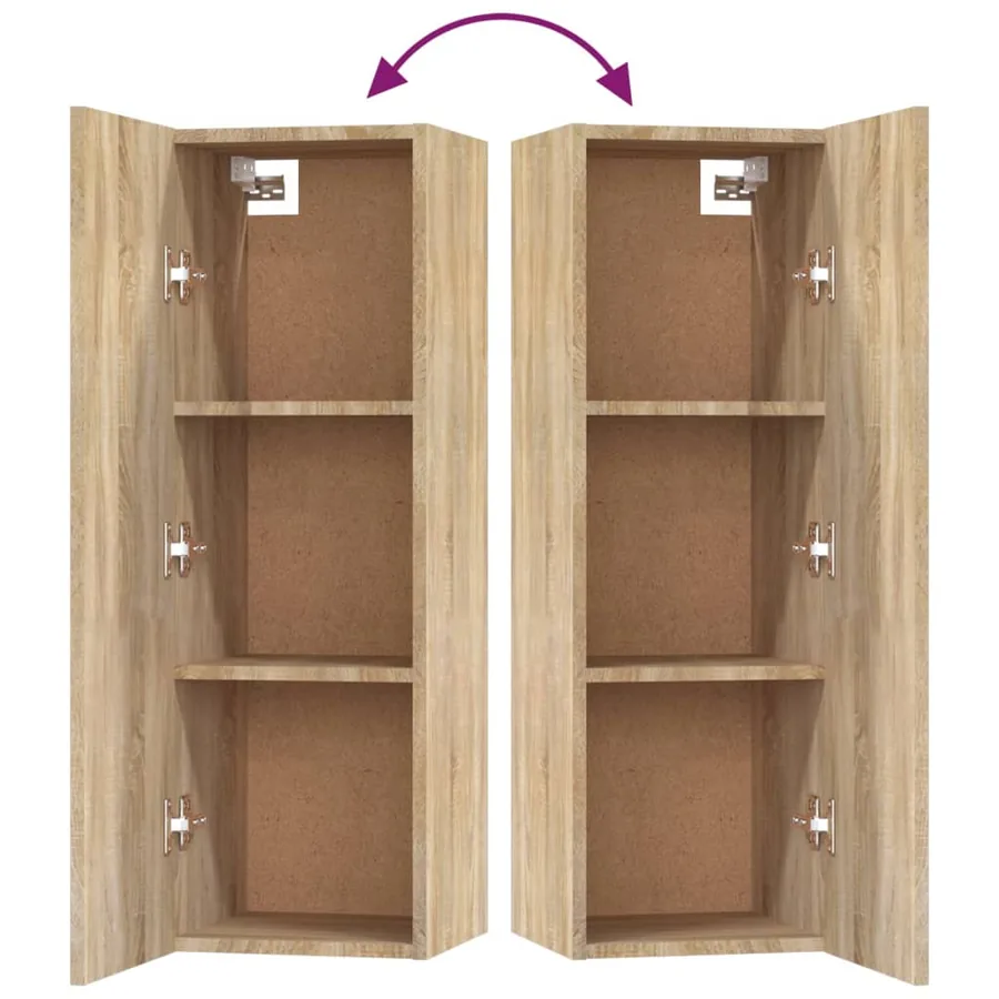 Ensemble de meubles TV 5 pcs Chêne sonoma Bois d'ingénierie - 14