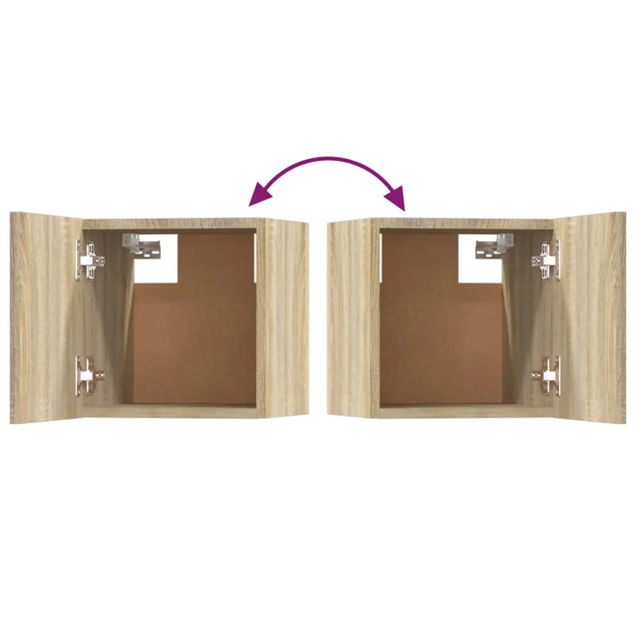 Ensemble de meubles TV 5 pcs Chêne sonoma Bois d'ingénierie - 15