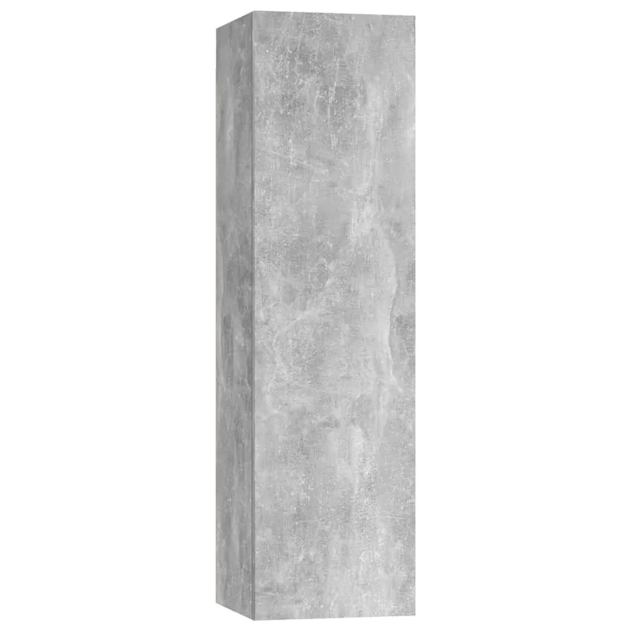 Ensemble de meuble TV 4 pcs Gris béton Bois d'ingénierie - 4