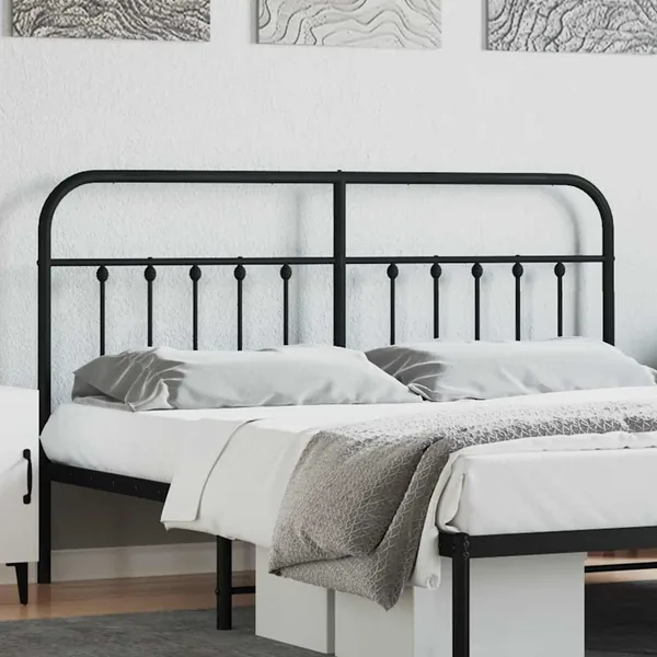 Tête de lit de remplacement métal noir 160 cm