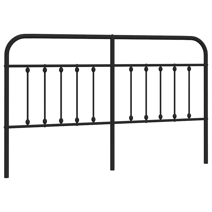 Tête de lit de remplacement métal noir 160 cm - 2