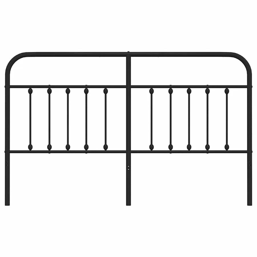 Tête de lit de remplacement métal noir 160 cm - 4