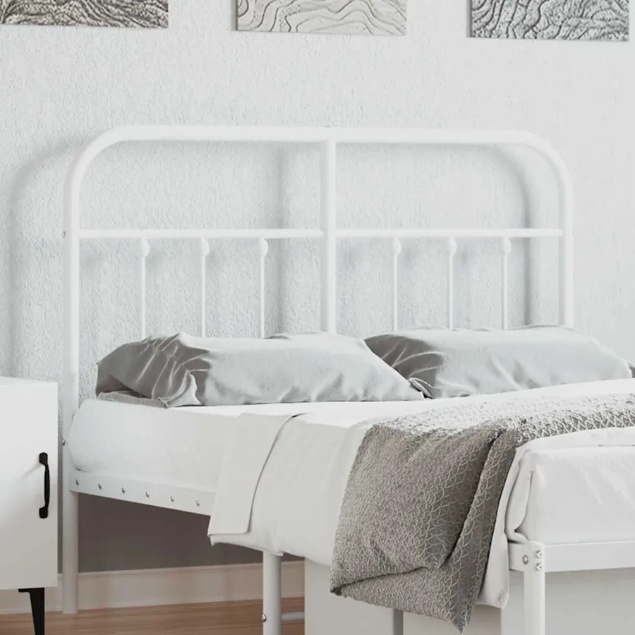 Tête de lit de remplacement métal blanc 120 cm