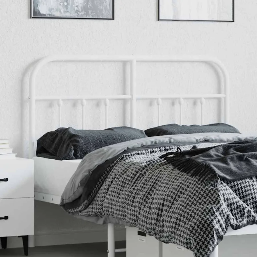 Tête de lit de remplacement métal blanc 120 cm - 3