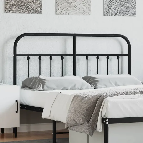 Tête de lit de remplacement métal noir 140 cm