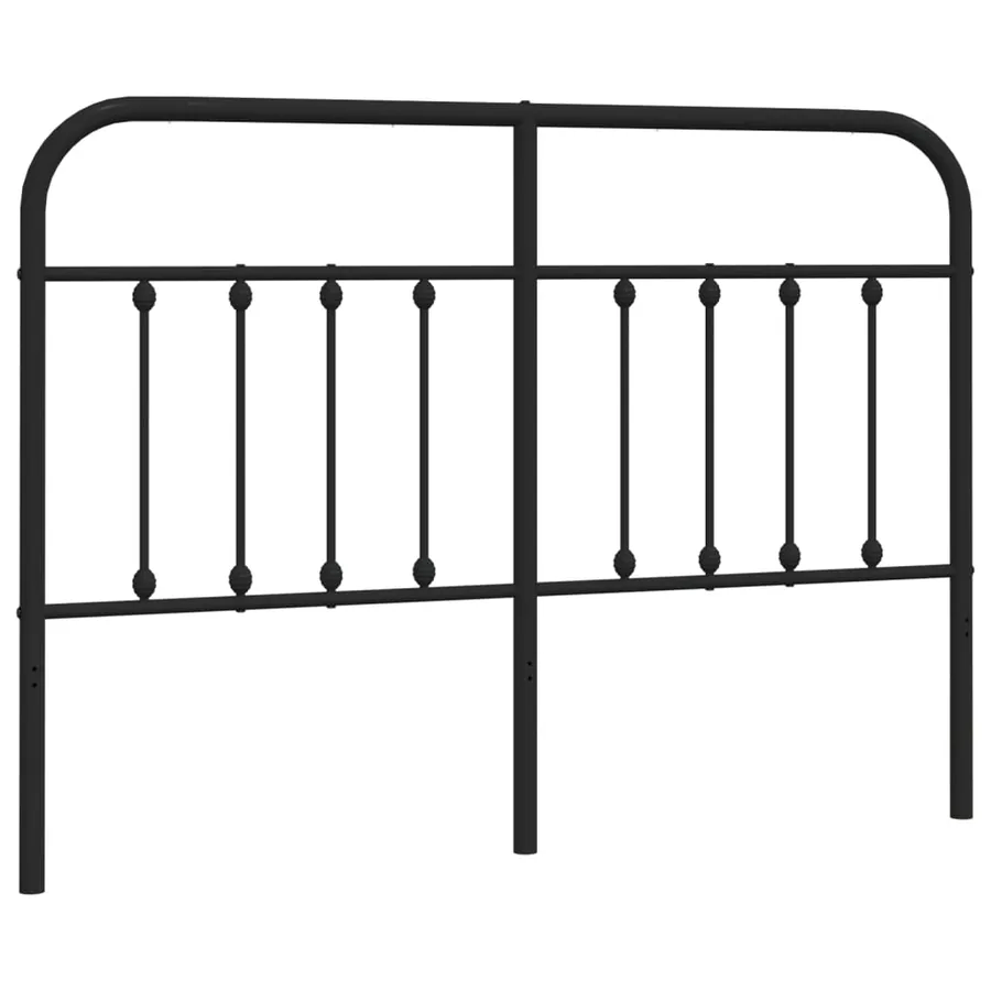 Tête de lit de remplacement métal noir 140 cm - 2