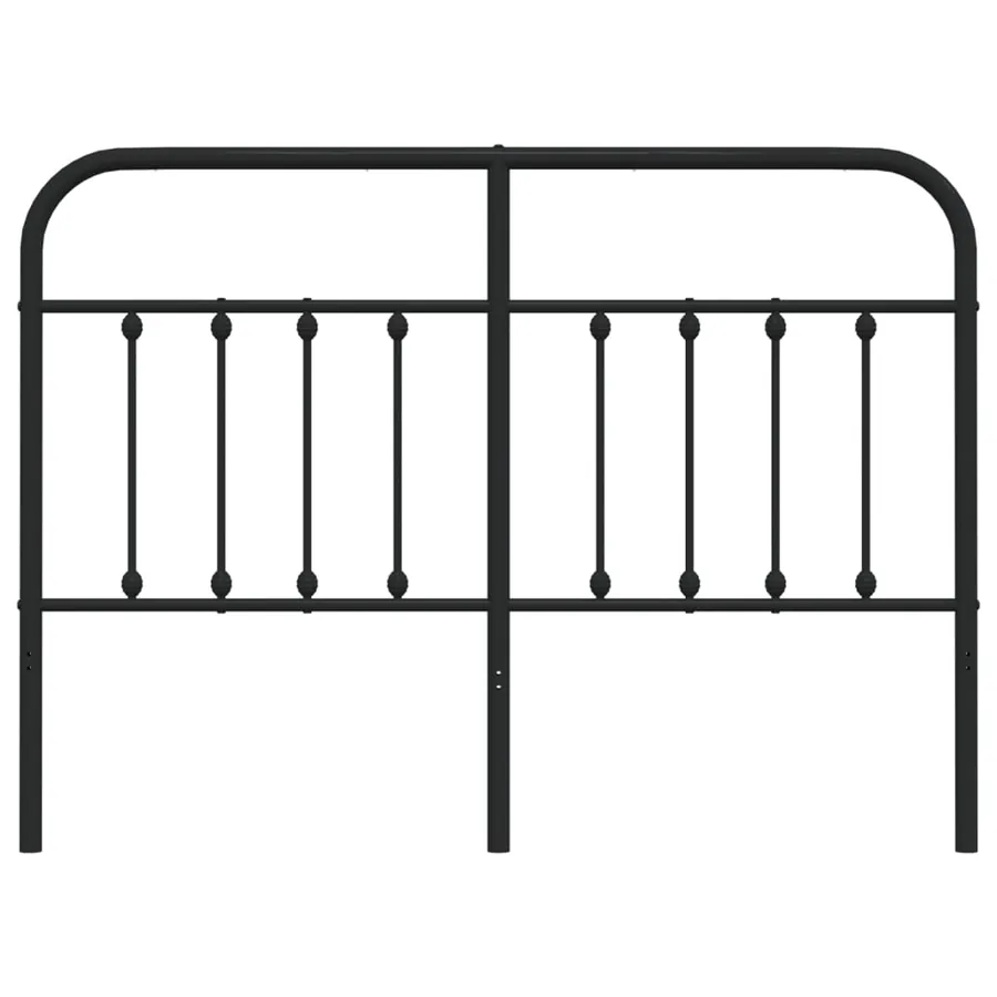 Tête de lit de remplacement métal noir 140 cm - 4