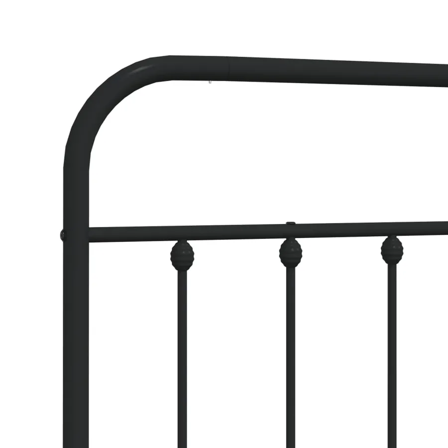 Tête de lit de remplacement métal noir 140 cm - 6