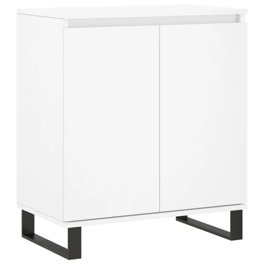 Buffet Blanc 60x35x70 cm Bois d'ingénierie - 2