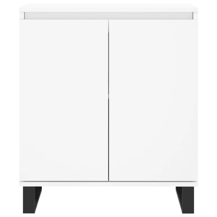 Buffet Blanc 60x35x70 cm Bois d'ingénierie - 5