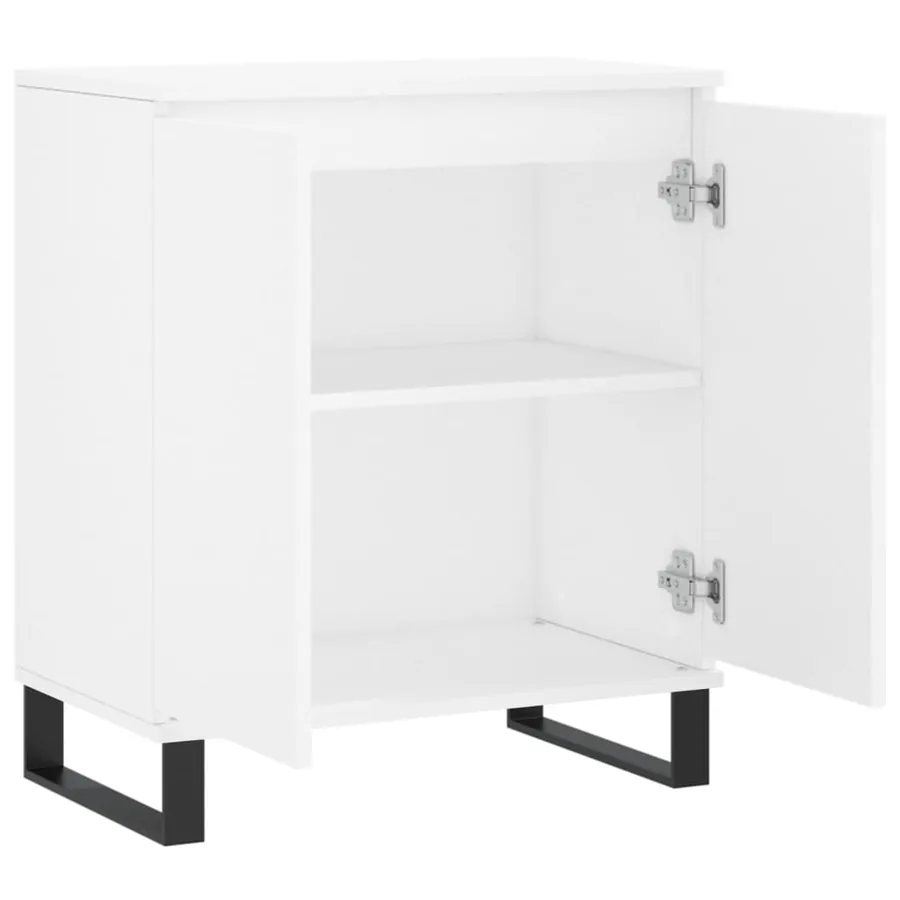 Buffet Blanc 60x35x70 cm Bois d'ingénierie - 6