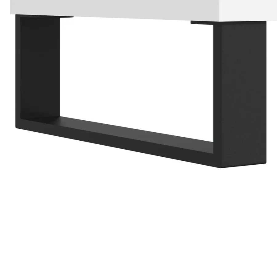 Buffet Blanc 60x35x70 cm Bois d'ingénierie - 9