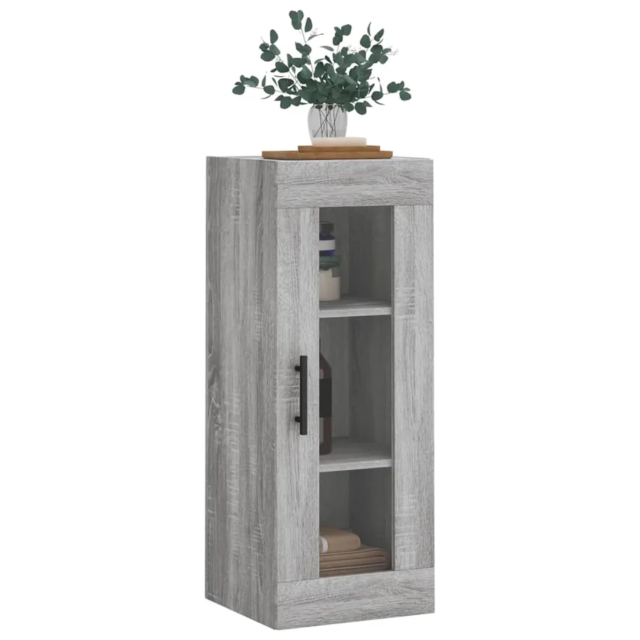 Armoire murale sonoma gris 34,5x34x90 cm - 4