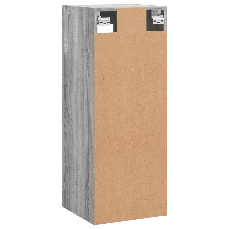 Armoire murale sonoma gris 34,5x34x90 cm - 9