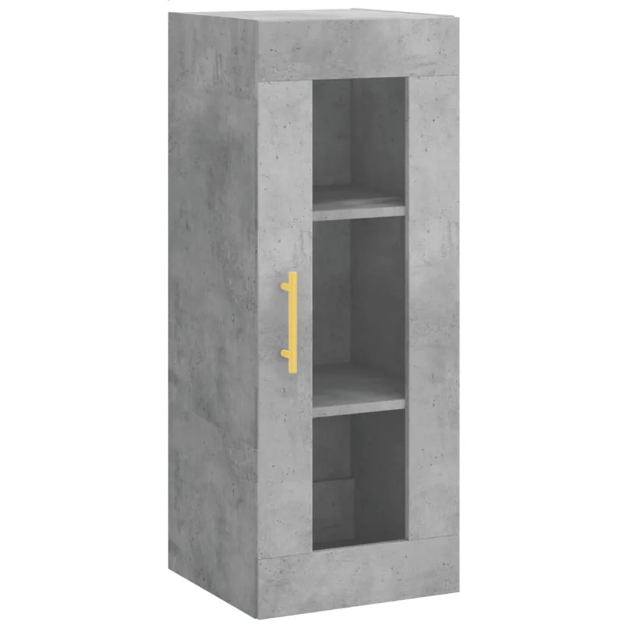 Armoire murale gris béton 34,5x34x90 cm - 2