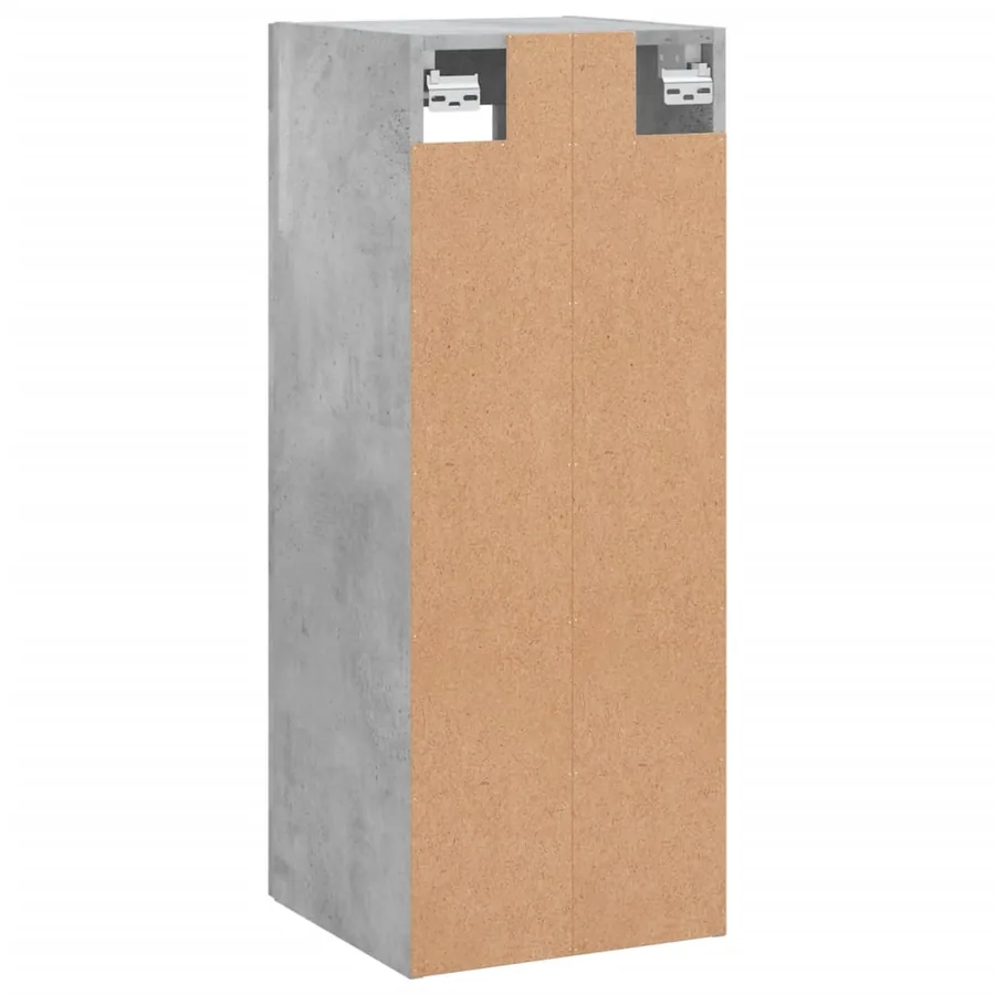 Armoire murale gris béton 34,5x34x90 cm - 9